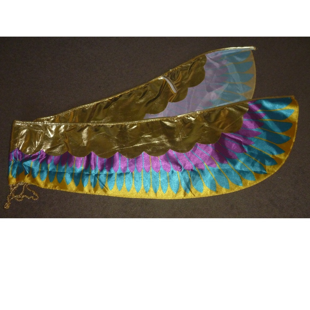 Womens PHOENIX Fire Bird Wings Halloween Costume NWT